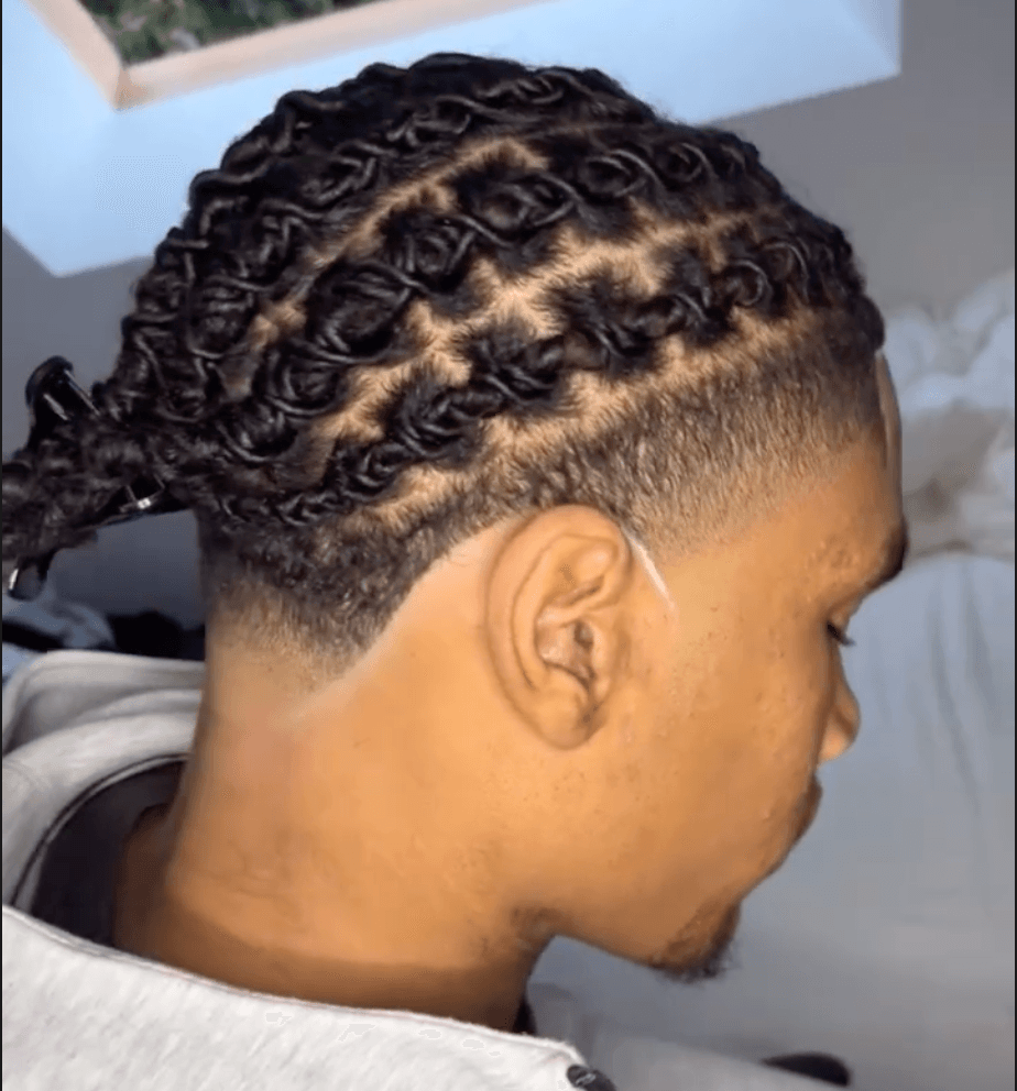 Tresses avec dégradé