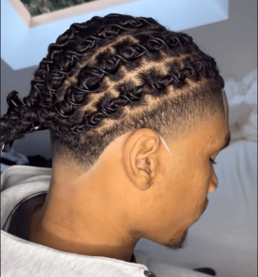 Tresses avec dégradé