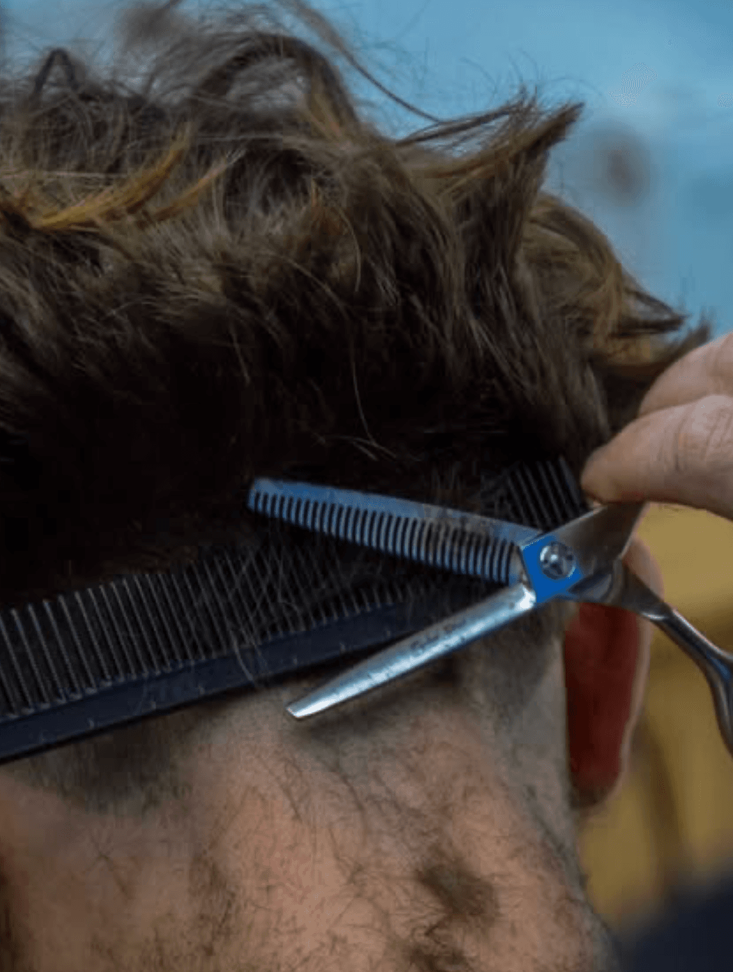 Dégradé et ciseaux